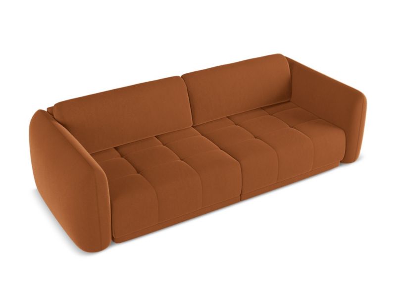 Kanapa 4-osobowa Makamii Hoku z weluru 250x105 cm terakota 1 szt.