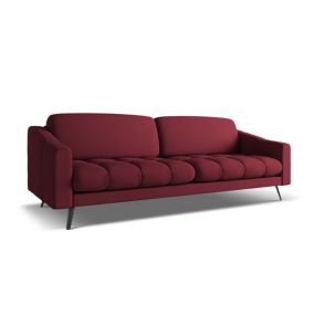 Kanapa 4-osobowa Makamii Nalu z tkaniny szenilowej 238x95 cm bordo 1 szt.