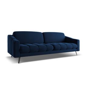 Kanapa 4-osobowa Makamii Nalu z weluru 238x95 cm królewski niebieski 1 szt.