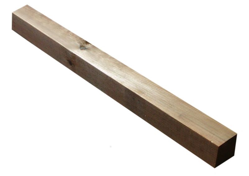 Kantówka drewniana Klikstrom 7 x 7 x 100 cm brązowa