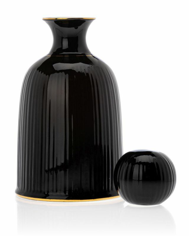 Karafka Kendi Black Gold HowHomely czarna 1 szt.