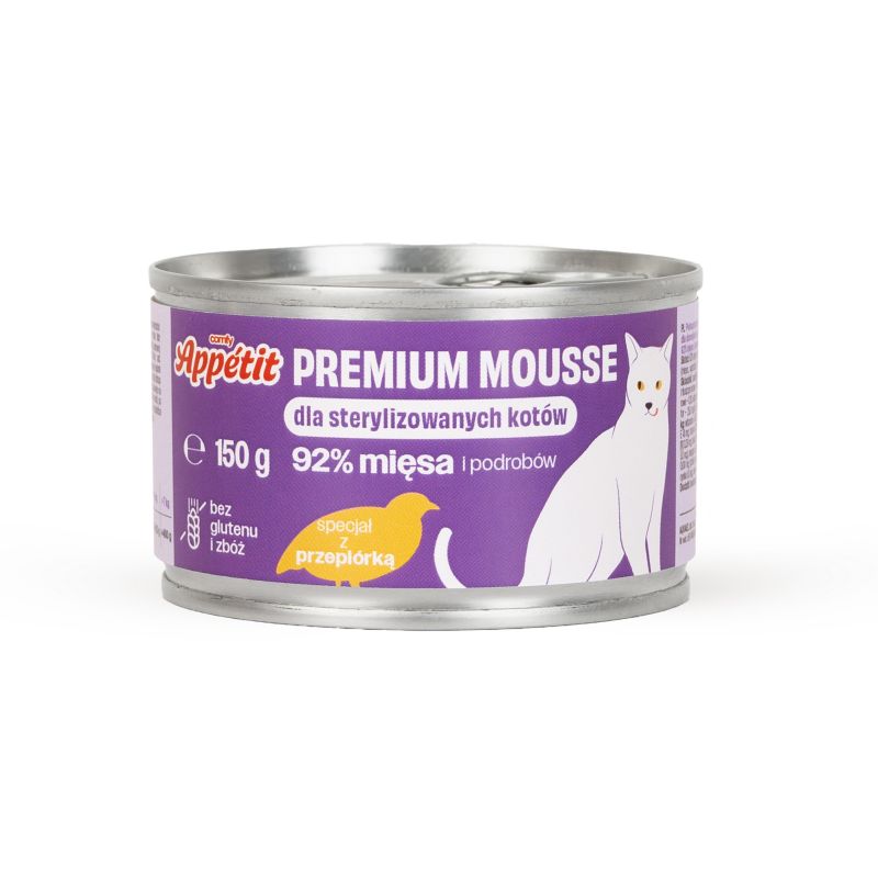 Karma mokra dla kota Comfy Appetit Premium przepiórka 150 g