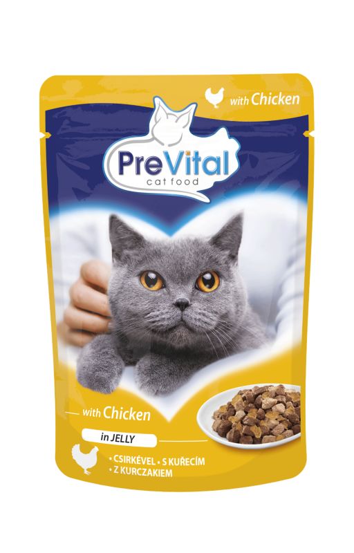 Karma mokra dla kota PreVital z kurczakiem w galarecie 100 g