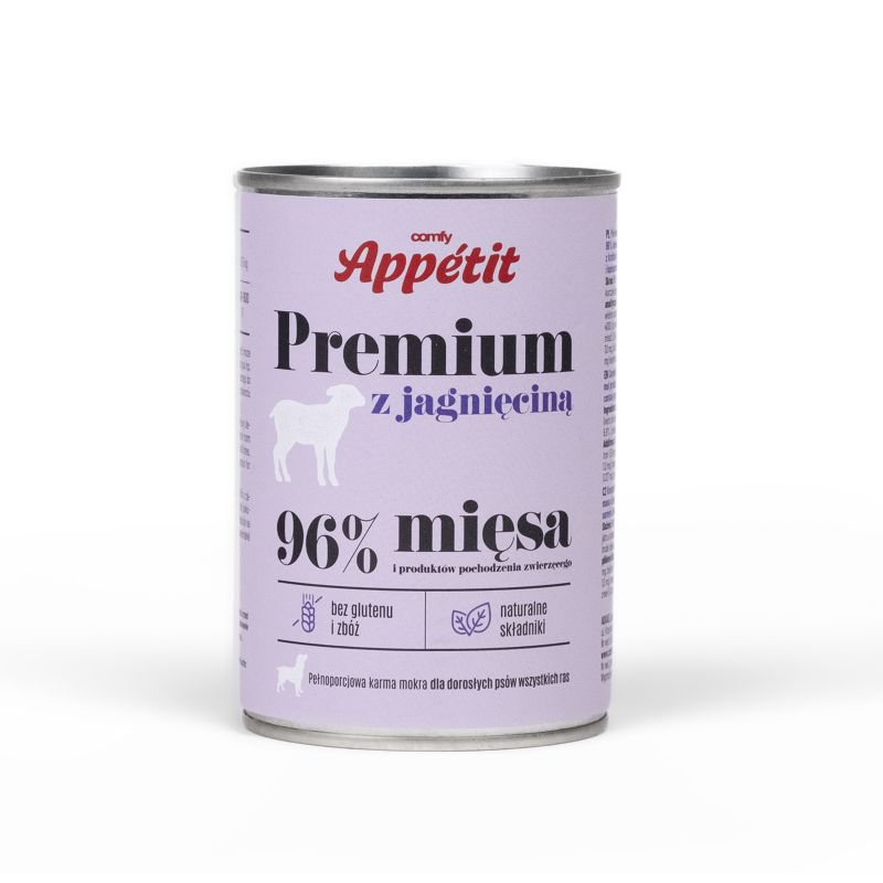 Karma mokra dla psa Comfy Appetit Premium jagnięcina 400 g