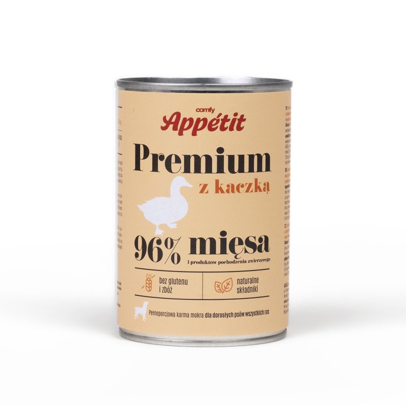 Karma mokra dla psa Comfy Appetit Premium kaczka 400 g