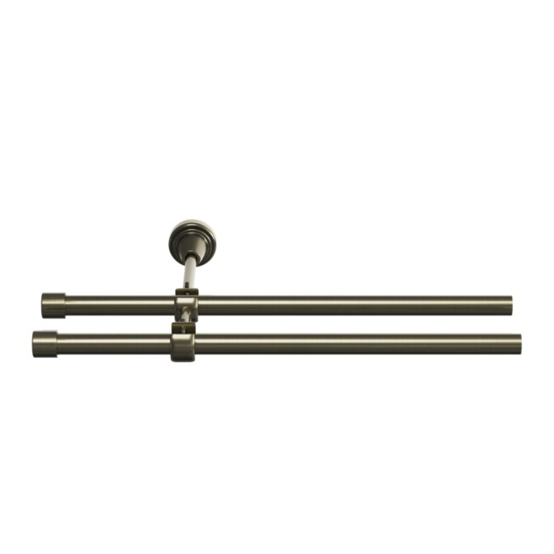 Karnisz podwójny Goodhome Antiki II 16 mm 200 cm kula złoty