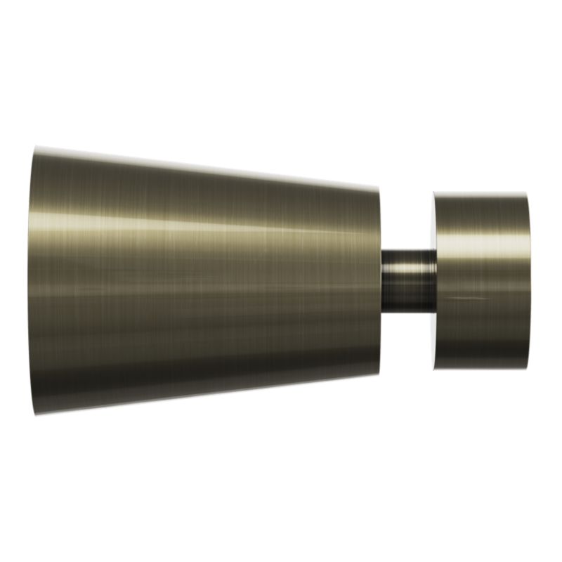 Karnisz pojedynczy Goodhome Antiki 25 mm 160 cm stożek złoty