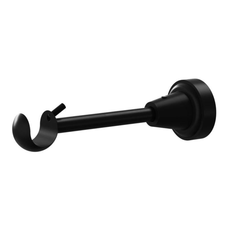 Karnisz pojedynczy GoodHome Araxosi 19 mm 160 cm kula czarny