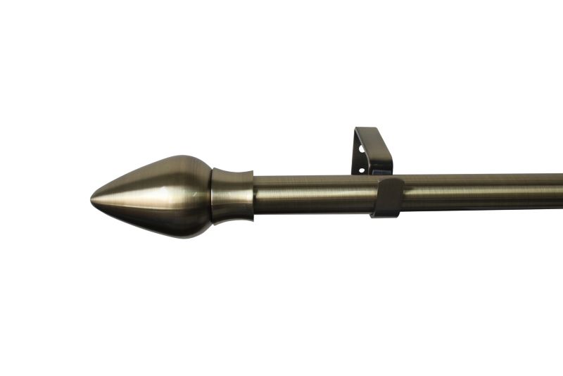 Karnisz regulowany GoodHome Antiki podwójny 25/28 mm 120-210 cm pocisk