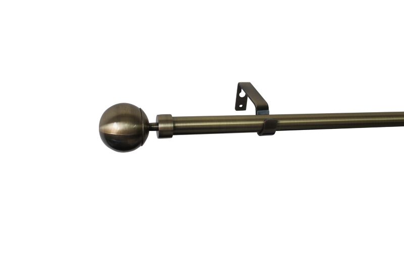 Karnisz regulowany GoodHome Antiki pojedynczy 16/19 mm 120-210 cm kula basic