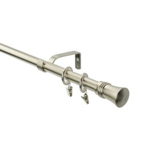 Karnisz Zenit pojedynczy 19 mm 160 cm srebrny