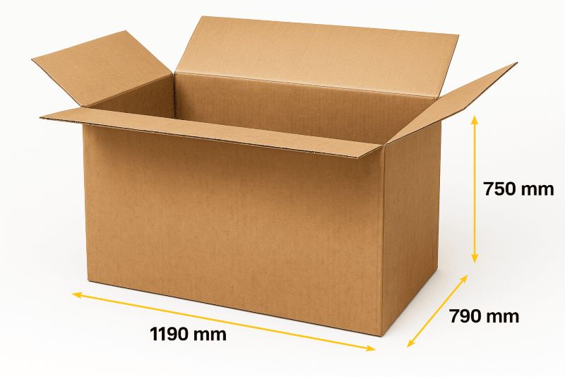 Karton Klapowy  Neopak 1190x790x750mm Paletowy 3-warstwowy B400 1 szt.
