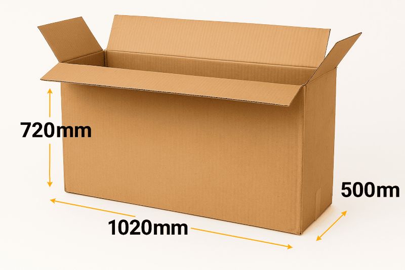 Karton Neopak Fefco 203 1020x50x720mm Brązowy Szary do formatu B1 3-warstwowy 1 szt.