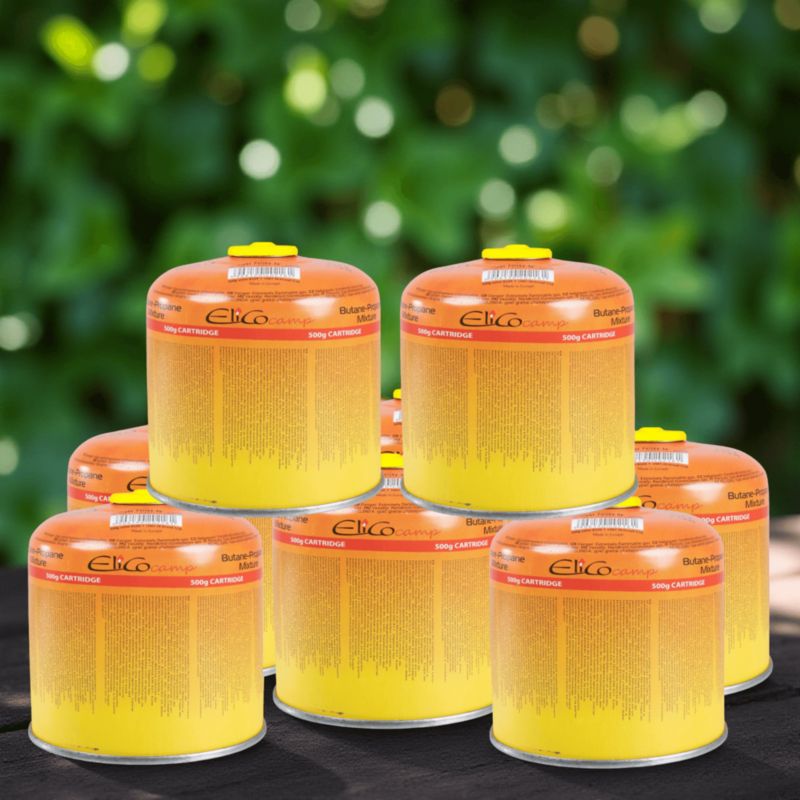 Kartusz nabój gazowy nakręcany 500g/900ml do kuchenek turystycznych ZESTAW 8 sztuk Kamai 1szt.