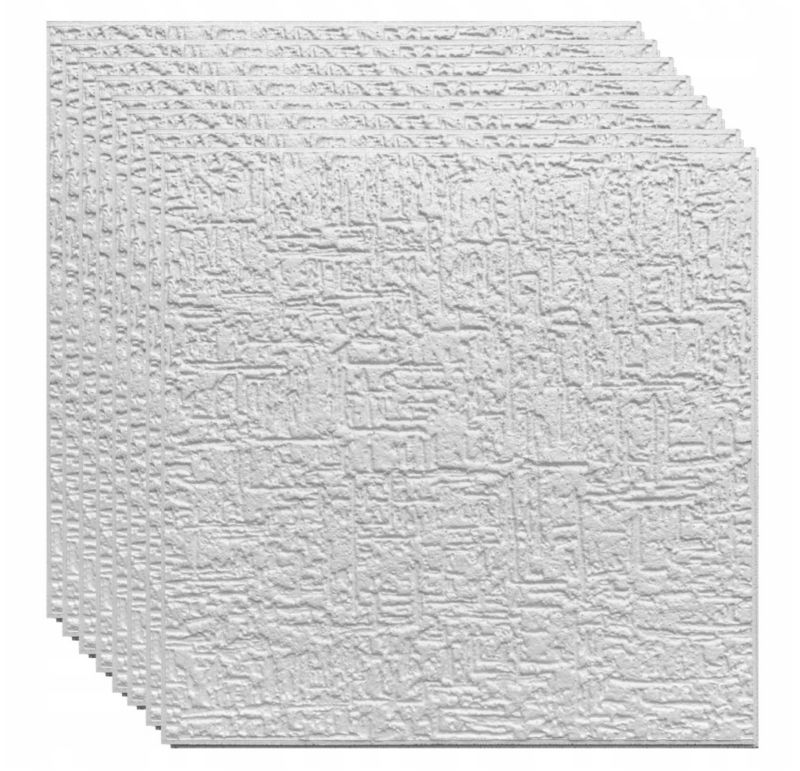 Kaseton sufitowy ścienny panel styropianowy zakładkowy Marbet Design 50x50 cm Terra 2 m² 8 szt.