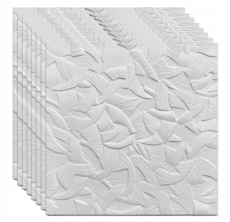 Kaseton sufitowy ścienny panel styropianowy zakładkowy Marbet Design 50x50 cm Zefir 2 m² 8 szt.
