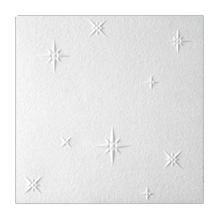 Kaseton sufitowy ścienny panel styropianowy zakładkowy Marbet Design 50x50 cm Zima 2 m² 8 szt.