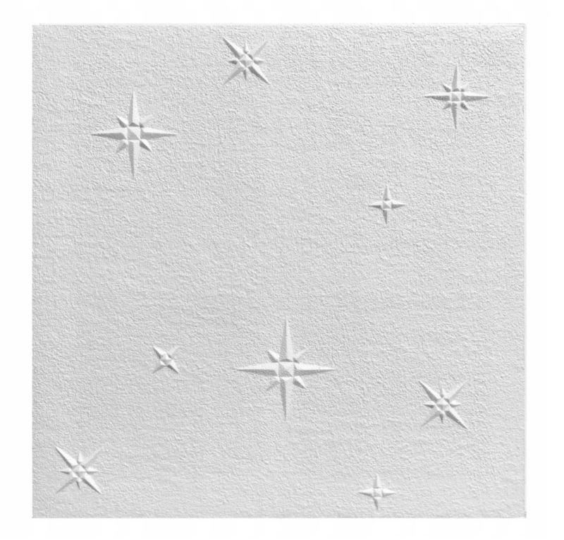 Kaseton sufitowy ścienny panel styropianowy zakładkowy Marbet Design 50x50 cm Zima 2 m² 8 szt.