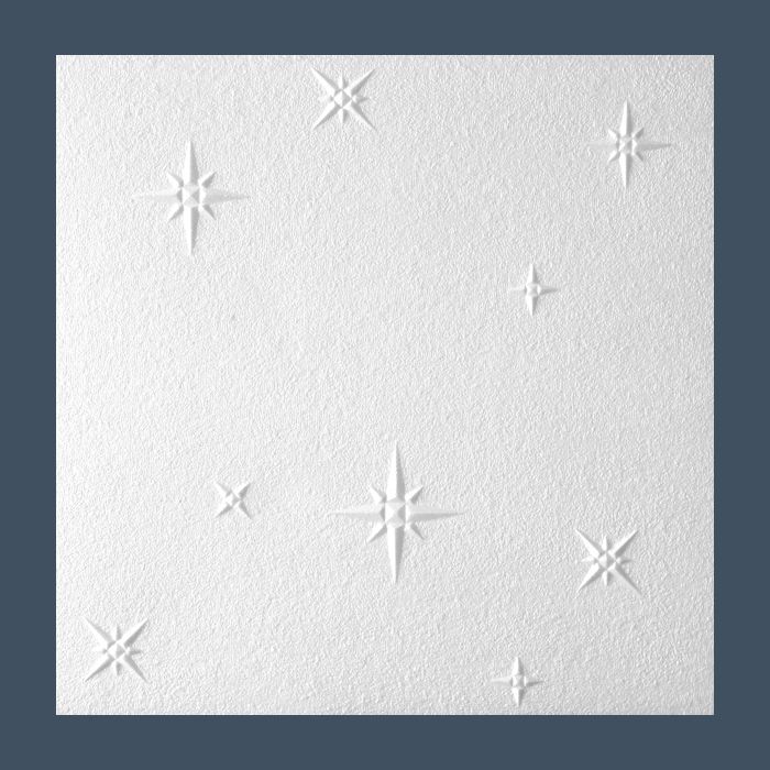 Kaseton sufitowy ścienny panel styropianowy zakładkowy Marbet Design 50x50 cm Zima 2 m² 8 szt.