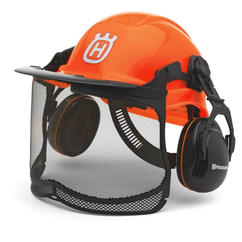 Kask leśny Husqvarna Functional z osłoną twarzy i ochronnikami słuchu pomarańczowy 1 szt.