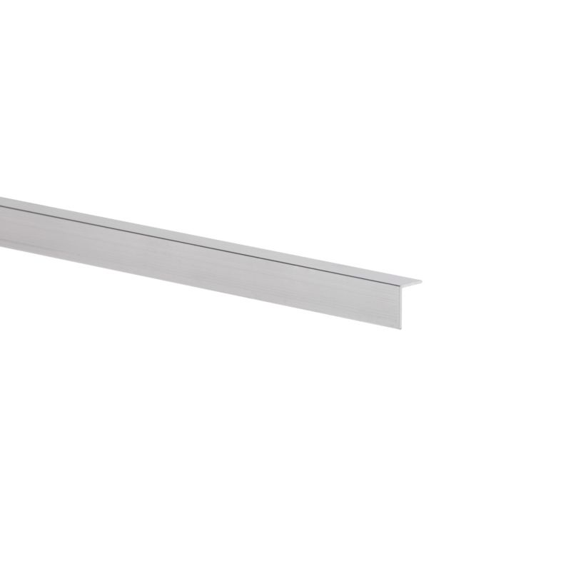 Kątownik aluminiowy gładki 2600 x 15 x 10 x 1 mm naturalny