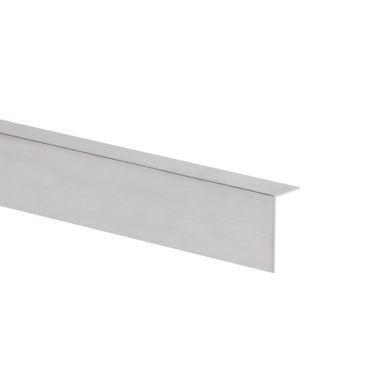 Kątownik aluminiowy gładki 2600 x 30 x 15 x 1 mm naturalny