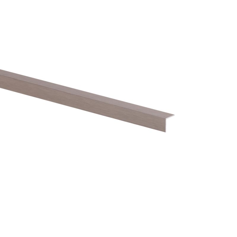Kątownik aluminiowy szczotkowany 2600 x 10 x 10 x 1 mm tytan