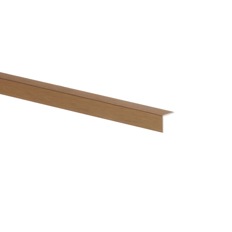 Kątownik aluminiowy szczotkowany 2600 x 12 x 12 x 1 mm złoty