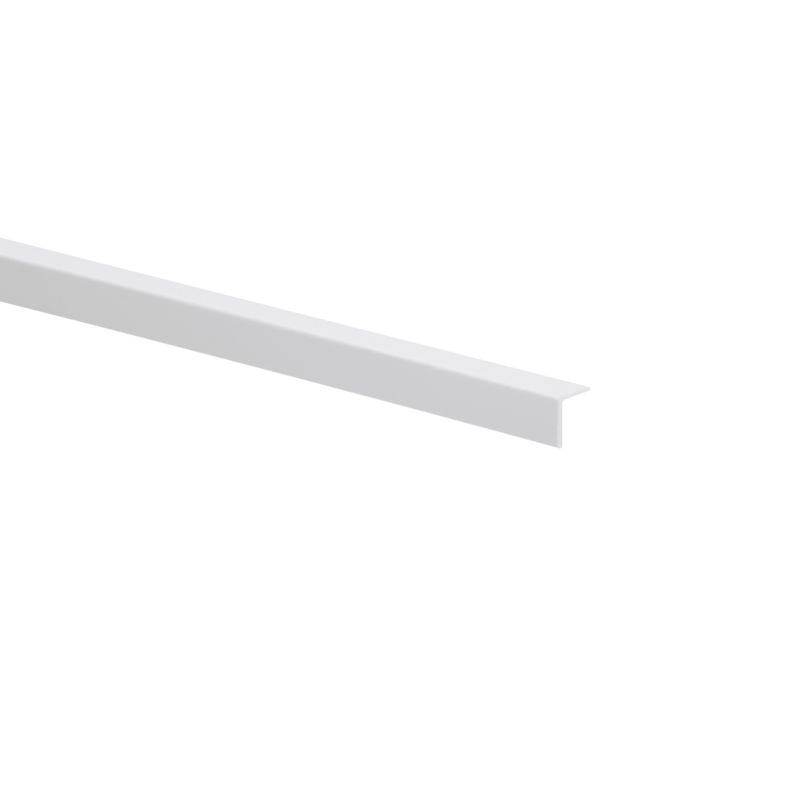 Kątownik PVC 10 x 10 x 1,1 mm l=2,60 m biały mat