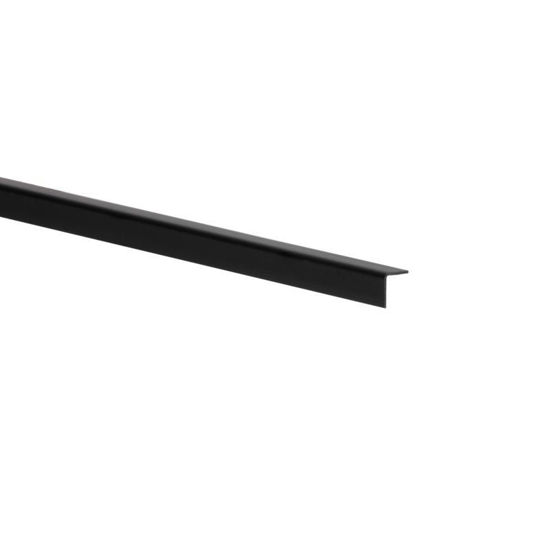 Kątownik PVC 1000 x 10 x 101 mm czarny połysk