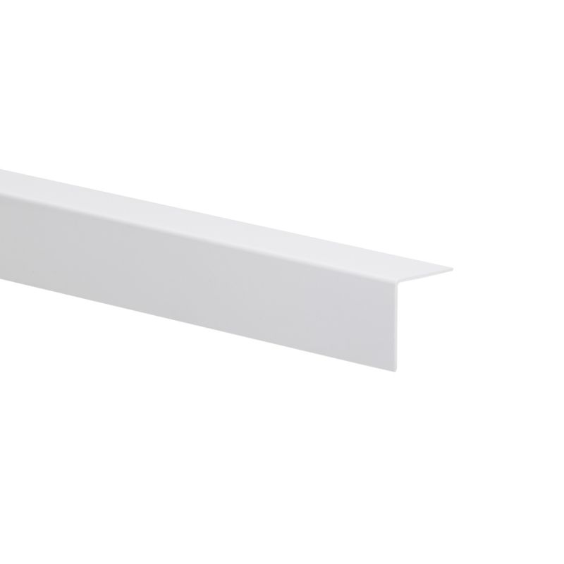 Kątownik PVC 2600 x 25 x 25 x 1 mm biały połysk