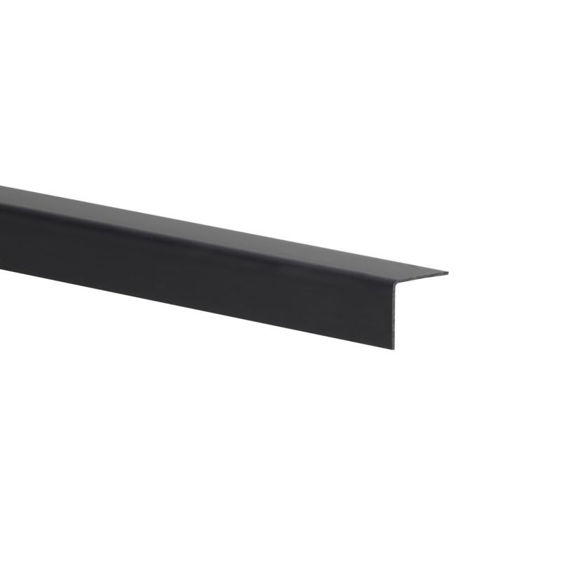 Kątownik PVC gładki 2600 x 25 x 25 x 1 mm atracyt mat