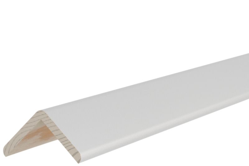 Kątownik sosnowy 40 x 40 x 2400 mm biały