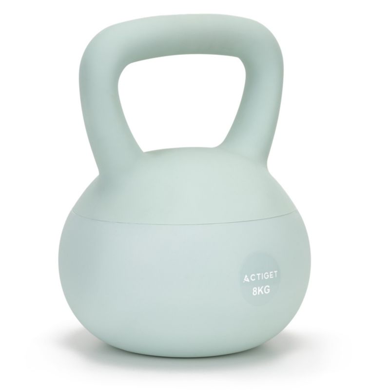 Kettlebell miękki Actiget 8 kg kula treningowa turkusowa 1 szt.