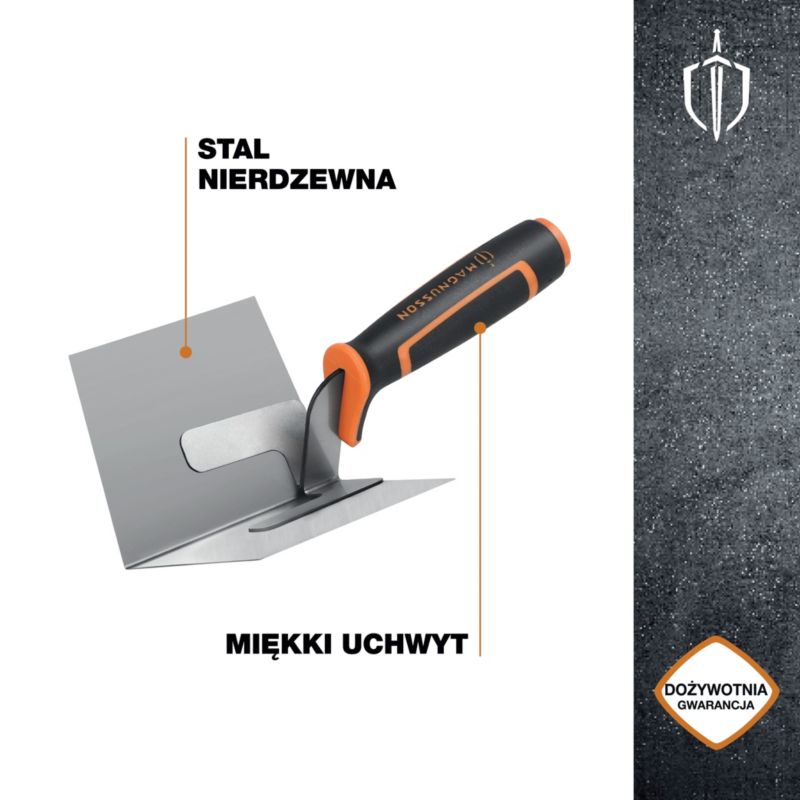 Kielnia sztukatorska Magnusson kątowa wewnętrzna 9,4 x 9 cm