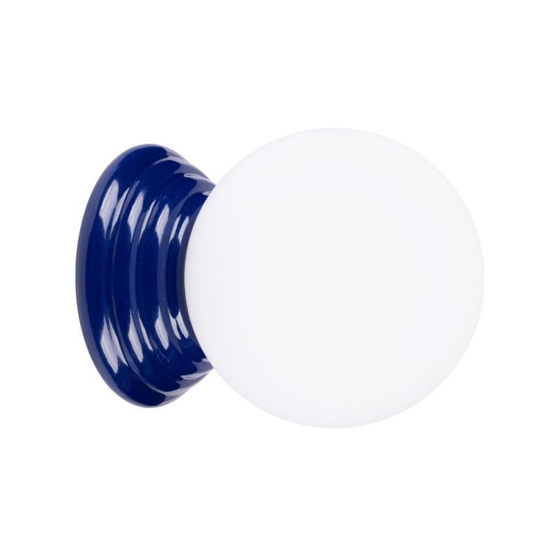 Kinkiet ścienny ceramiczny szkliwiony Sollux Lighting ZORI ultramaryna 1xG9x15W IP44 - 1 szt.