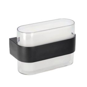 Kinkiet ścienny Edo Gito LED, 12W, 3000K, IP54, 85-265V czarna, EDO777661  1 szt.