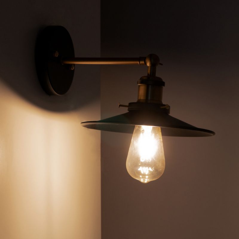 Kinkiet ścienny Edo Loft Satya E27 czarny mosiądz, industrialny EDO777186  1 szt.