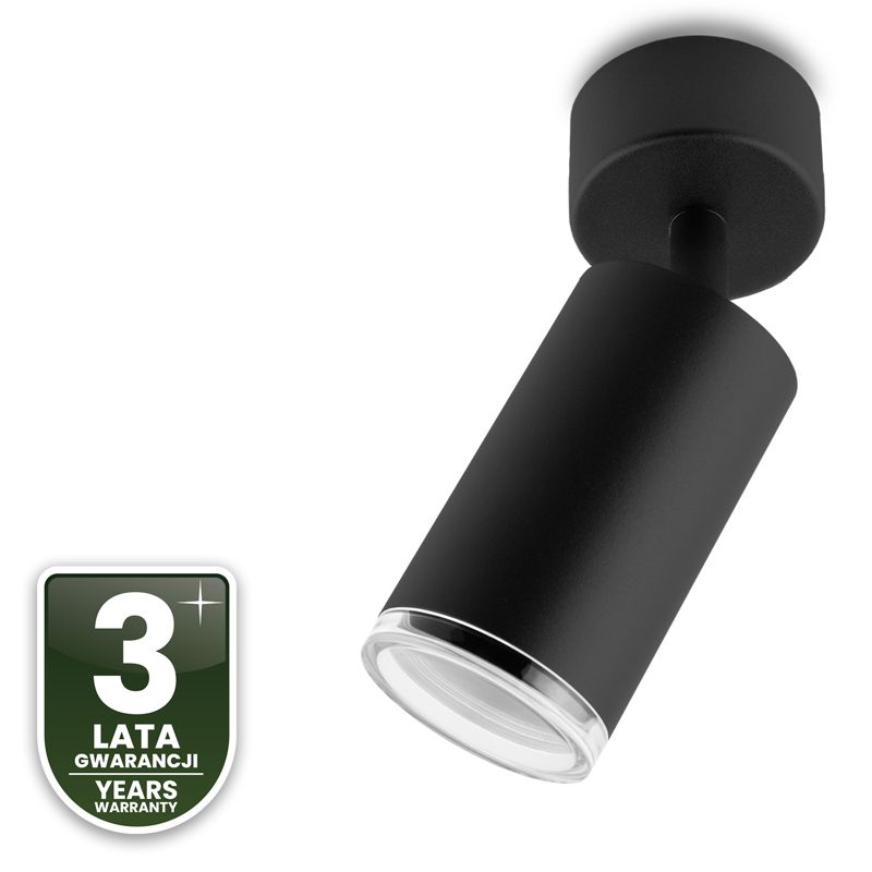 Kinkiet Ścienny Lumiled Lampa Sufitowa Lumiled Reflektor LED Spot GU10 IP44 Czarna 1 szt.