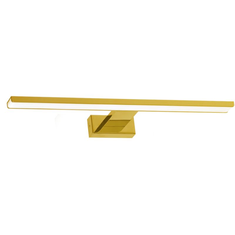 Kinkiet ścienny Milagro Shine złoto-biały  LED 15W 4000K 1050lm IP44 wym: 4 x 80 x 11,5 cm - 1 szt.