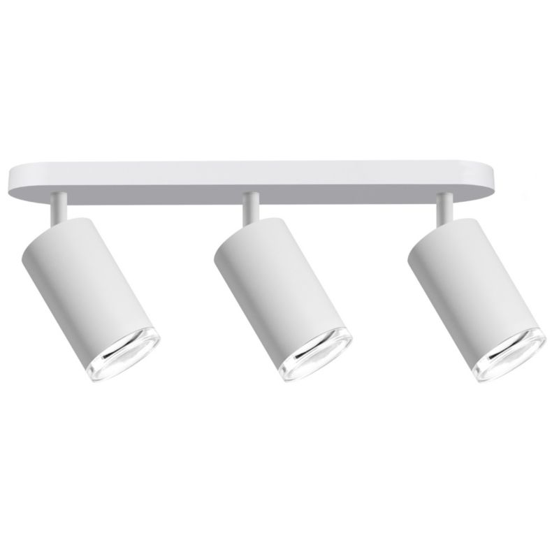 Kinkiet ścienny Polux Turyn  biało-przeźroczysty akryl  3 x GU10 x 10W IP44 wym: 16,3 x 38 x 5,5 cm - 1 szt.