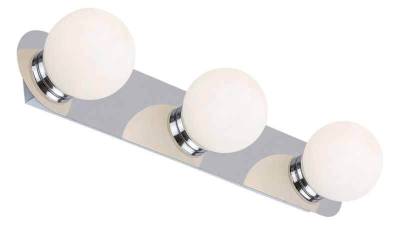 Kinkiet ścienny Rabalux Becca chromowany biały  1 x G9 x 28W IP44 wym: 45 x 45 x 17 cm - 1 szt.