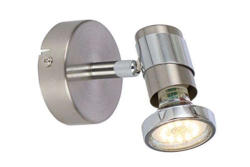 Kinkiet ścienny Reality Emina 2 srebrny  1 x GU10 x  IP20 wym: 12 x 8 x 8 cm - 1 szt.