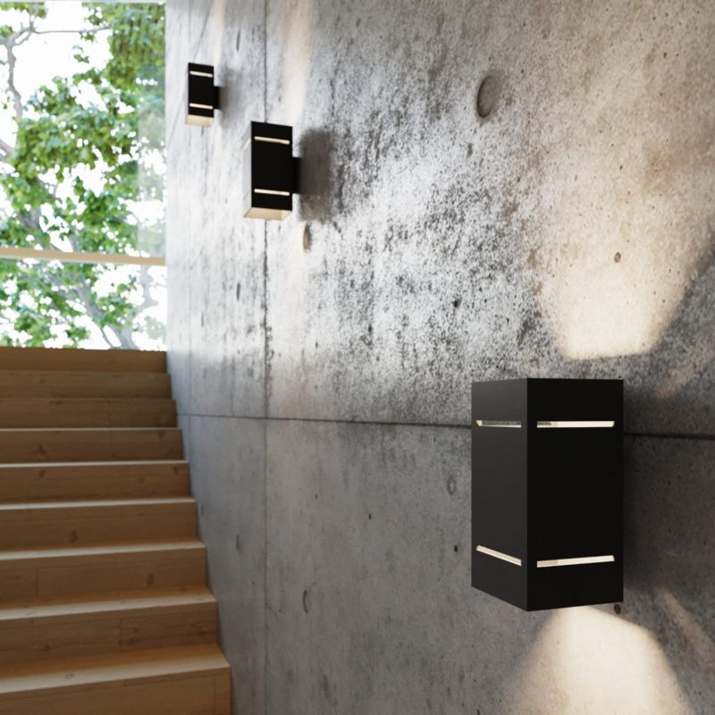 Kinkiet ścienny Sollux Lighting Blocco czarny  1 x G9 x 40W IP20 wym: 20 x 10 x 10 cm - 1 szt.