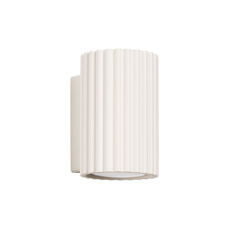 Kinkiet ścienny Sollux Lighting Karbon beżowy góra-dół 1 x GU10 x  IP20 wym: 10 x 6,5 x 8,5 cm - 1 szt.