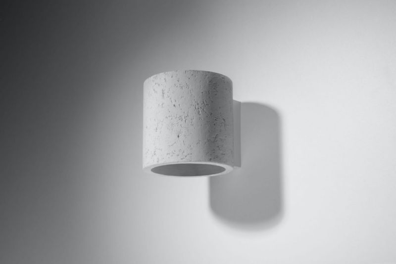 Kinkiet ścienny Sollux Lighting Orbis szary  1 x G9 x 40W IP20 wym: 12 x 10 x 10 cm - 1 szt.