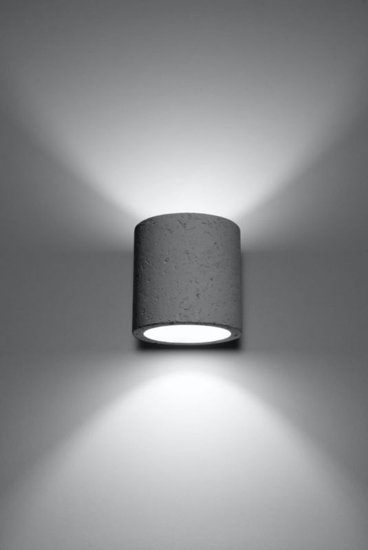 Kinkiet ścienny Sollux Lighting Orbis szary  1 x G9 x 40W IP20 wym: 12 x 10 x 10 cm - 1 szt.