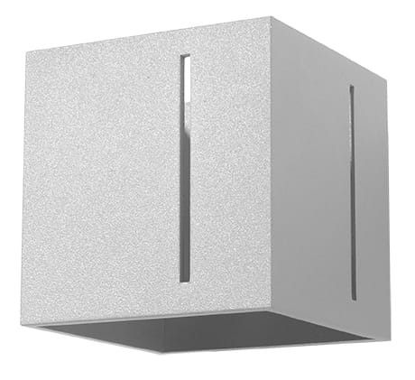 Kinkiet ścienny Sollux Lighting Pixar szary  1 x G9 x 40W IP20 wym: 10 x 12 x 12 cm - 1 szt.