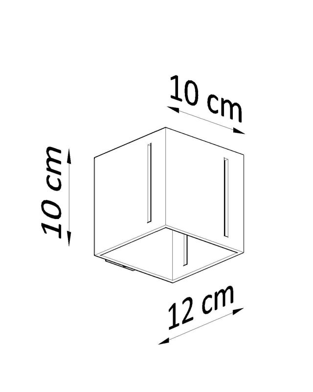 Kinkiet ścienny Sollux Lighting Pixar szary  1 x G9 x 40W IP20 wym: 10 x 12 x 12 cm - 1 szt.