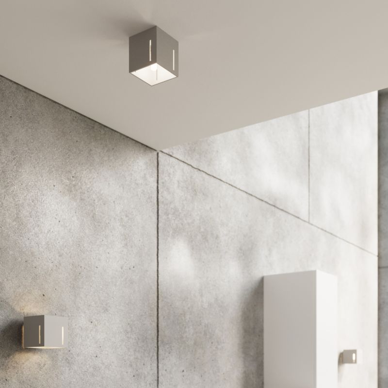 Kinkiet ścienny Sollux Lighting Pixar szary  1 x G9 x 40W IP20 wym: 10 x 12 x 12 cm - 1 szt.
